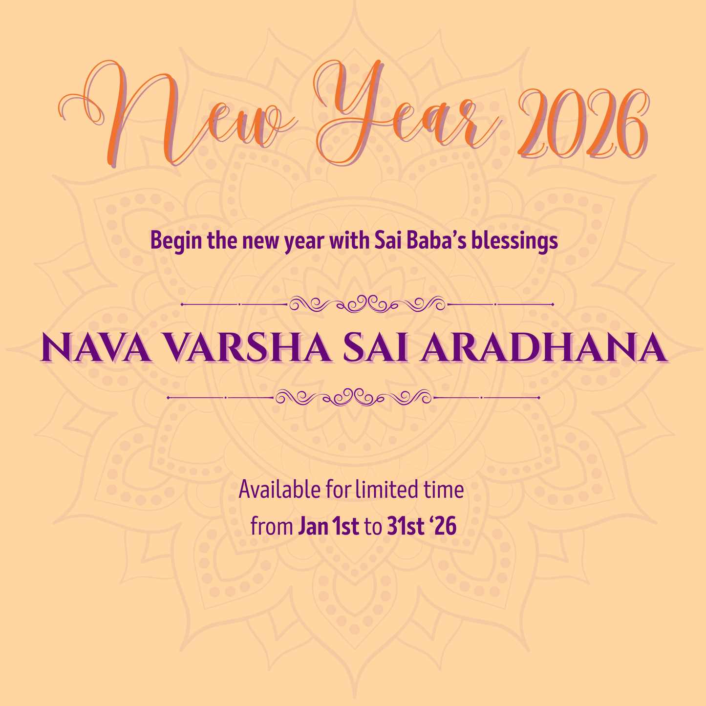 Nava Varsha Sai Aradhana